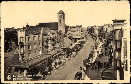Ak La Panne De Panne Westflandern, Avenue de la Mer