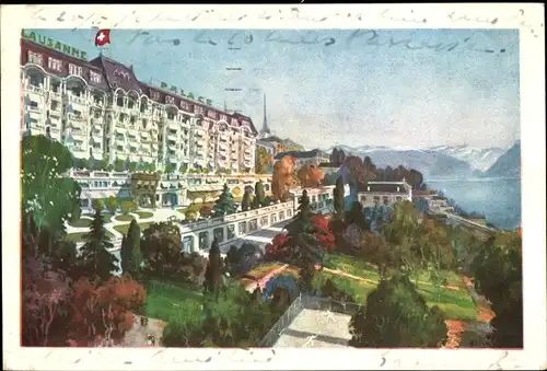 Ak Lausanne Kanton Waadt, Lausanne Palace