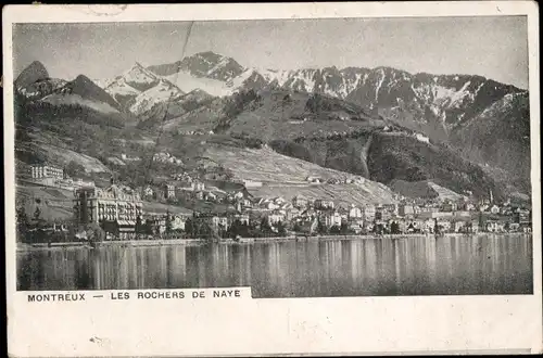 Ak Montreux Kanton Waadt Schweiz, Les Roches de Naye