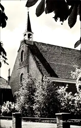 Ak Herwijnen Gelderland Niederlande, Ned. Herv Kerk