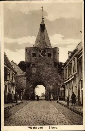 Ak Elburg Gelderland, Vischpoort