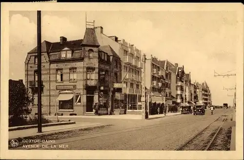 Ak Coxyde Bains Westflandern, Avenue de la Mer