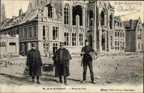 Ak Diksmuide Dixmude Westflandern, l'Hôtel de Ville