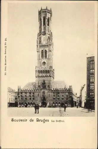 Ak Bruges Brügge Flandern Westflandern, Le Beffroi