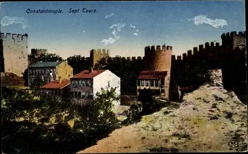 Ak Konstantinopel Istanbul Türkei, Sept Tours, Sieben Türme