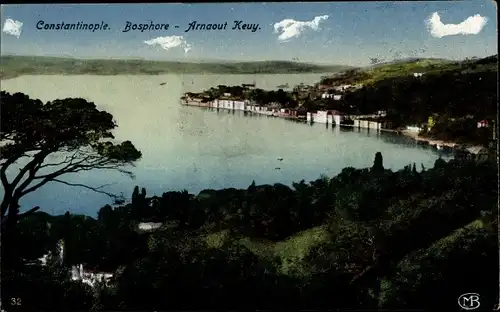 Ak Konstantinopel Istanbul Türkei, Arnaout Keuy, Bosphore, Bosporus, Blick auf den Ort