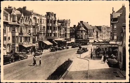 Ak La Panne De Panne Westflandern, Avenue de la Mer, Geschäfte