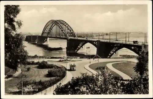 Ak Nijmegen Gelderland, Waalbrug