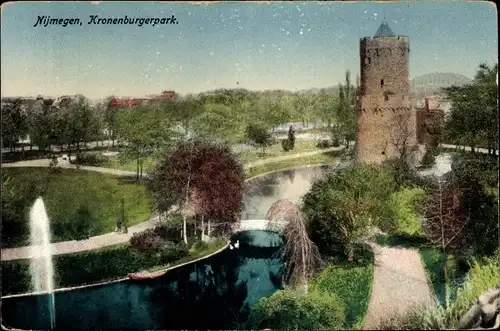 Ak Nijmegen Gelderland, Kronenburgerpark