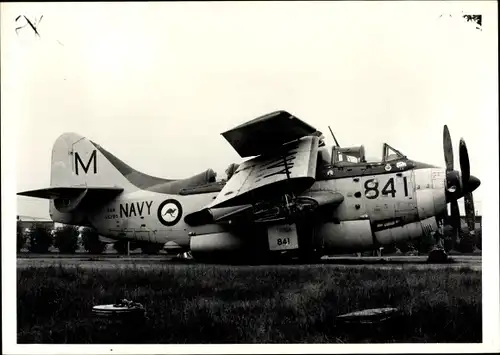 Foto Australisches Kampfflugzeug, RAAF 816 sq., Fairey Gannet AS1, XG 789 M 841