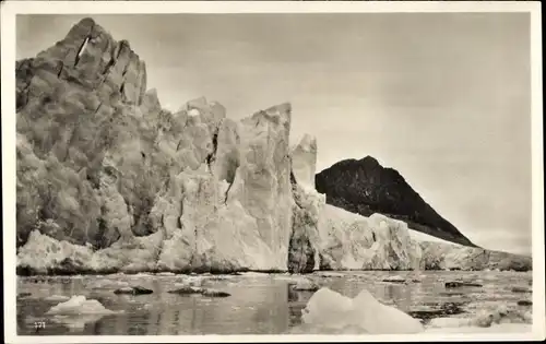 Ak Spitsbergen Spitzbergen Norwegen, Magdalenenbucht, Gletscher