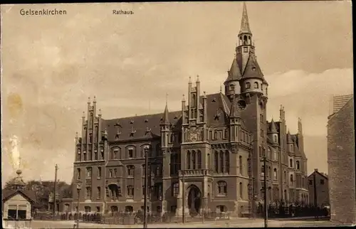 Ak Gelsenkirchen im Ruhrgebiet, Rathaus