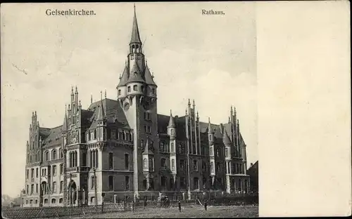 Ak Gelsenkirchen im Ruhrgebiet, Rathaus