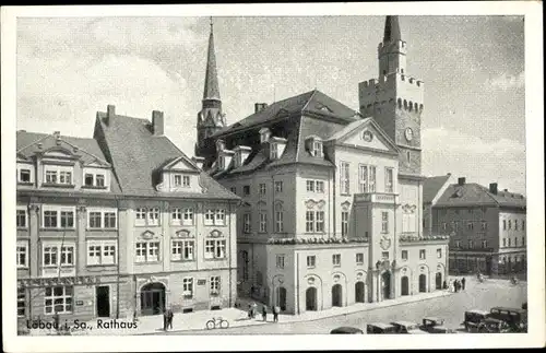 Ak Löbau in Sachsen, Rathaus