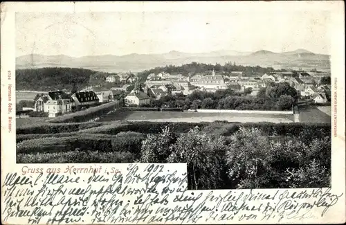 Ak Herrnhut in der Oberlausitz Sachsen, Panorama