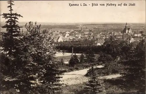 Ak Kamenz in Sachsen, Stadtpanorama vom Hutberg