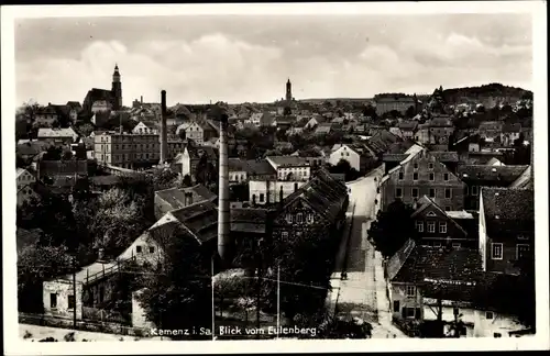 Ak Kamenz in Sachsen, Blick vom Eulenberg auf die Stadt