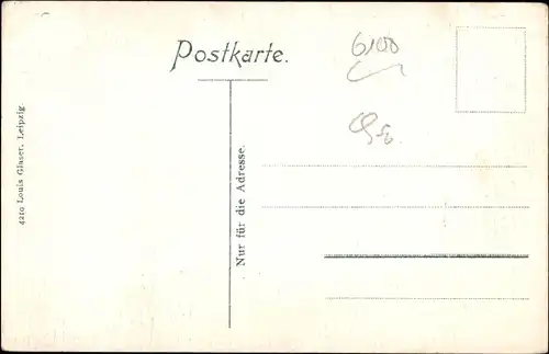 Ak Darmstadt in Hessen, Museum, Paradeplatz mit Denkmal Ludwig IV., Hoftheater