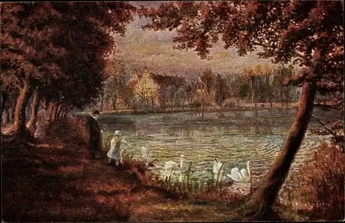 Künstler Ak Kranichstein Darmstadt in Hessen, Jagdschloss