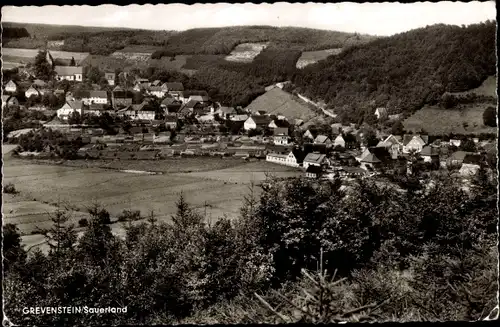 Ak Grevenstein Meschede im Sauerland, Panorama vom Ort