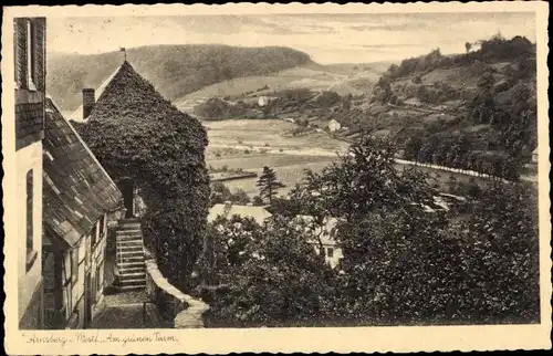 Ak Arnsberg im Sauerland Westfalen, Am grünen Turm