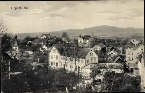 Ak Oppach in Sachsen, Blick auf Ortschaft