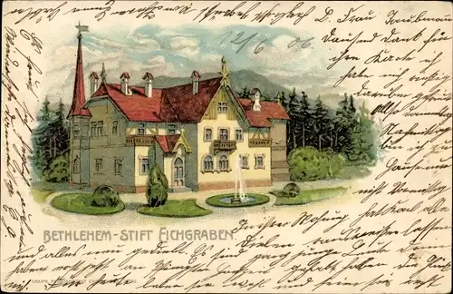 Litho Zittau in der Oberlausitz, Betlehem Stift Eichgraben