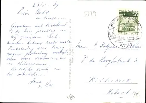 Ak Wenholthausen Eslohe im Sauerland, Ortsansicht