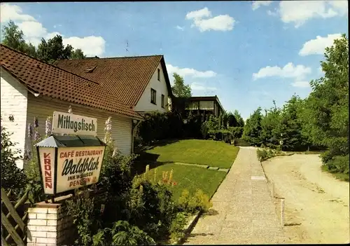 Ak Amelinghausen in der Lüneburger Heide, Restaurant-Café Waldblick, Inh. W. Masch