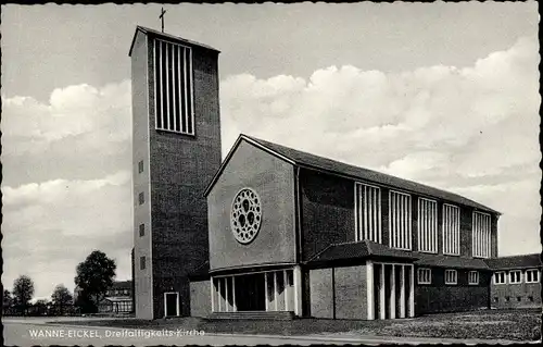 Ak Wanne Eickel Herne im Ruhrgebiet, Dreifaltigkeitskirche