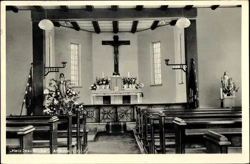 Ak Ahlhorn Großenkneten in Oldenburg, Herz Jesu Kirche, Altar