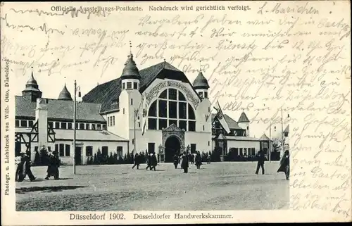 Ak Düsseldorf am Rhein, Industrie und Gewerbeausstellung 1902, Düsseldorfer Handwerkskammer