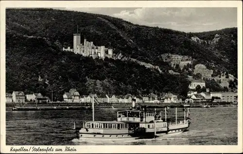 Ak  Kapellen Stolzenfels Koblenz, Schiff