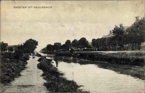 Ak Haulerwijk Friesland Niederlande, Kanaal