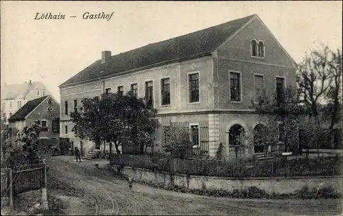 Ak Löthain in Sachsen, Gasthof