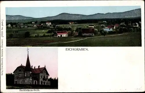 Ak Eichgraben Zittau in der Oberlausitz, Bethlehem Stift, Gesamtansicht