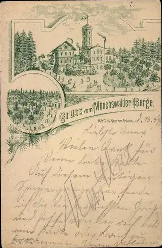 Litho Wilthen in der Oberlausitz, Mönchswalder Berg