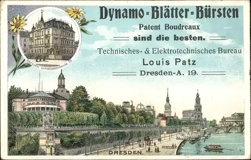 Litho Dresden Zentrum Altstadt, Dynamo Blätter Bürsten, Patent Boudreaux, Kyffhäuserstr. 26
