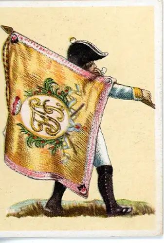 Sammelbild Fahnen- und Standartenträger Nr. 108 Fahne vom sächs. Inf.-Rgt. Prinz Maximilian 1802