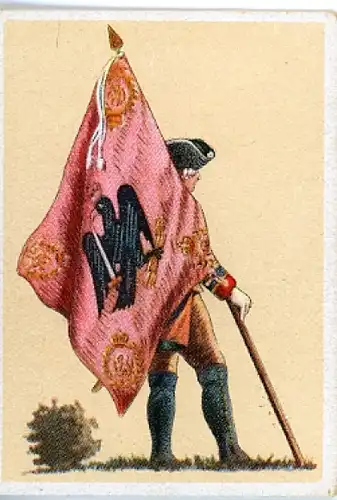Sammelbild Fahnen- und Standartenträger Nr. 107 Fahne v. preuß. Inf.-Rgt. Nr. 57 1798