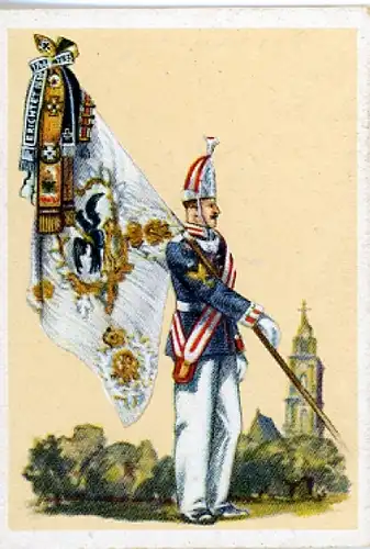 Sammelbild Fahnen- und Standartenträger Nr.182 Leibfahne 1. Garde-Rgt. zu Fuß 1910