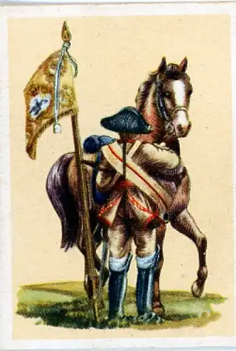 Sammelbild Fahnen- und Standartenträger Nr. 76 preuß. Kürassier-Rgt. Nr. 10 Regiment Gendarmes 1750