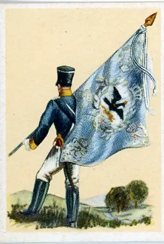 Sammelbild Fahnen- und Standartenträger Nr. 118 Fahne vom preuß. Inf.-Rgt. (2. schles.) Nr. 11 1808