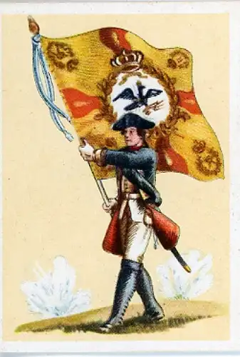 Sammelbild Fahnen- und Standartenträger Nr. 84 Infanterie Rgt. Nr. 5 Alt-Braunschweig 1755