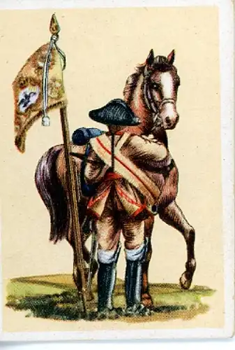 Sammelbild Fahnen- und Standartenträger Nr. 76 preuß. Kürassier-Rgt. Nr. 10 Regiment Gendarmes 1750