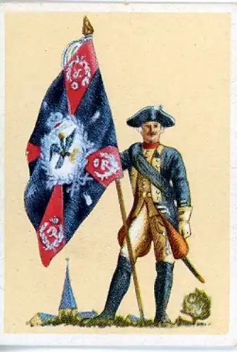 Sammelbild Fahnen- und Standartenträger Nr. 74 Preuß. Inf. Rgt. Nr. 13 von Itzenplitz 1750