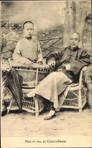 Ak China, Pere et Fils au Celeste Empire