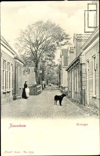 Ak Zaandam Zaanstad Nordholland, Kattegat