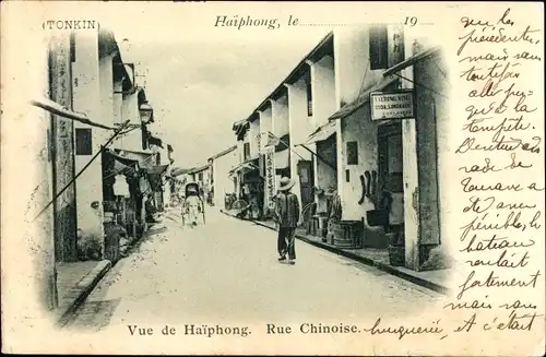 Ak Haiphong Tonkin Vietnam, Rue Chinoise