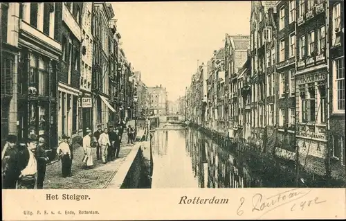 Ak Rotterdam Südholland Niederlande, Het Steiger